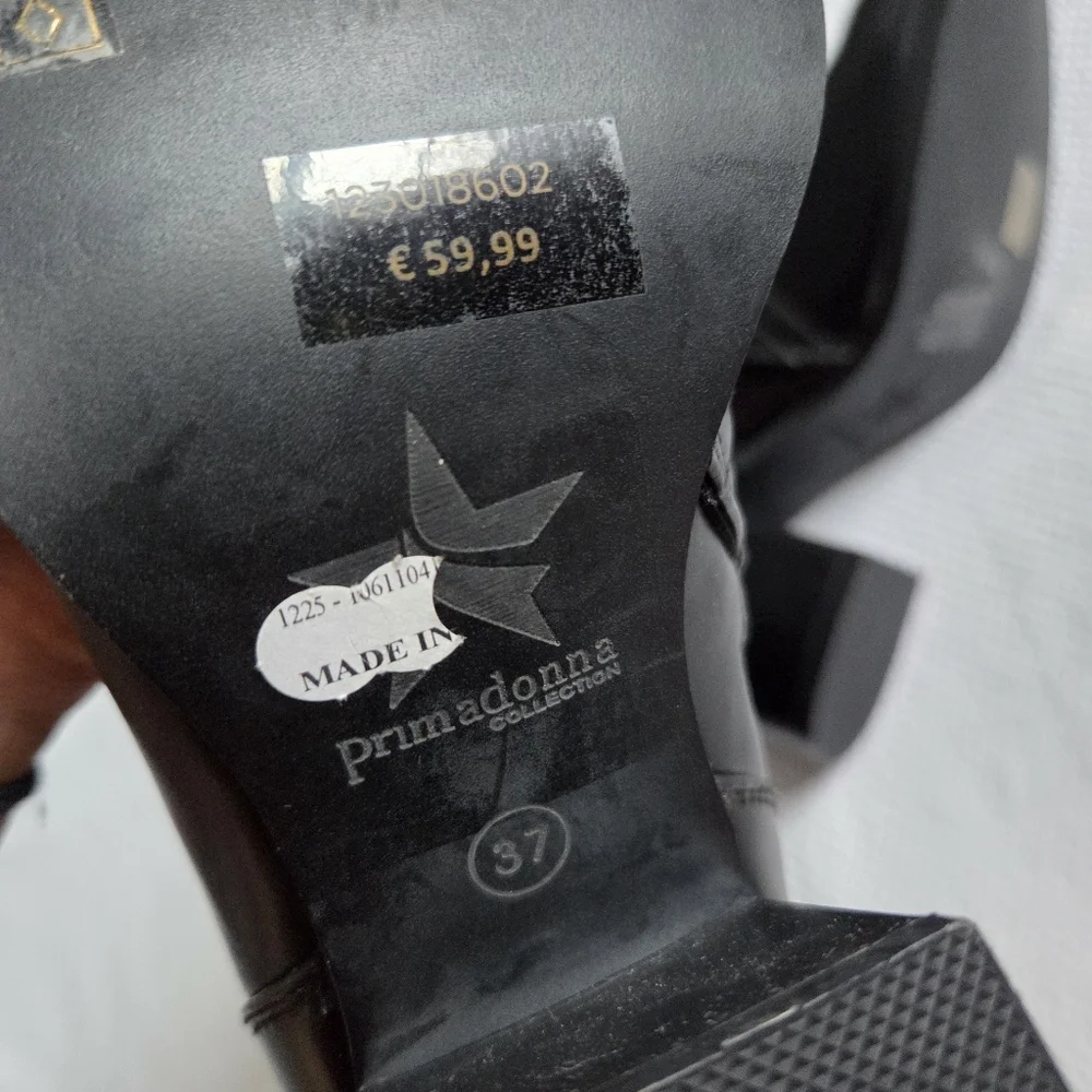 Prima Donna Black Studded Heeled Boots - Picture 5 of 5